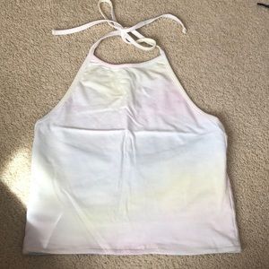Reversible halter top